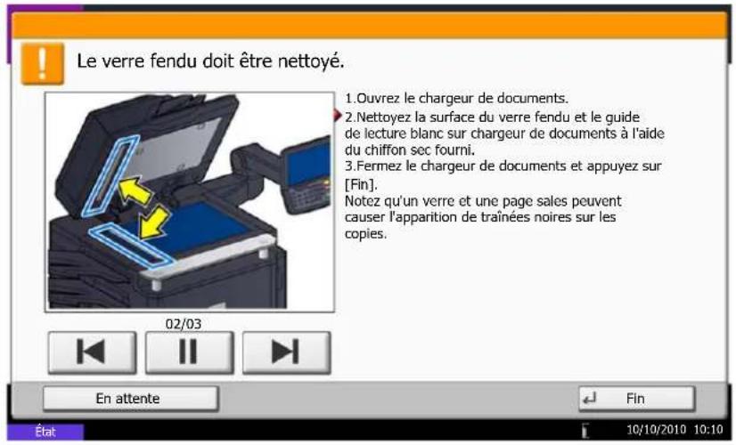 OLIVETTI dCopia 6500MF plus - Verre fendu/zone de double numérisation - 1