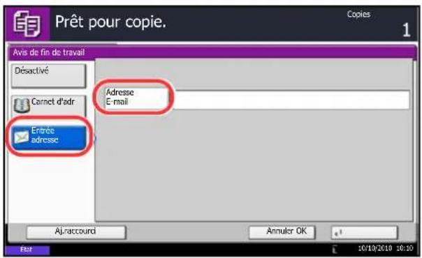 OLIVETTI dCopia 6500MF plus - Exemple d'avis de fin du travail - 3