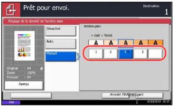 OLIVETTI dCopia 6500MF plus - Rég. densité arrêté-plan - 1