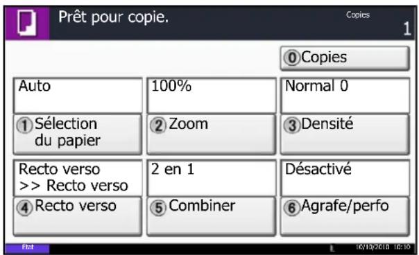 OLIVETTI dCopia 6500MF plus - Affichage accessibilité (agrandissement de l'affichage de l'écran tactile) - 2