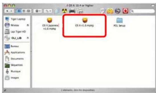 OLIVETTI dCopia 6500MF plus - Installation du pilote d'imprimante sous Macintosh - 3