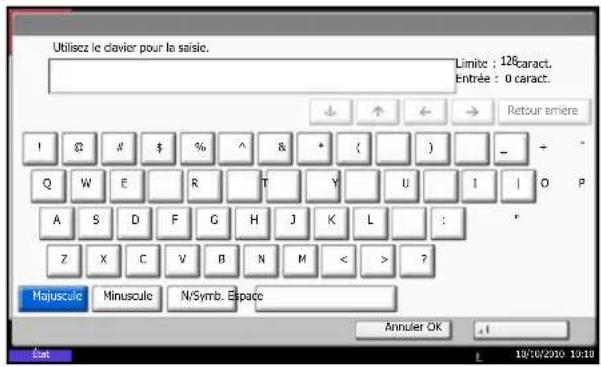 OLIVETTI dCopia 6500MF plus - Écran de saisie en minuscules - 2