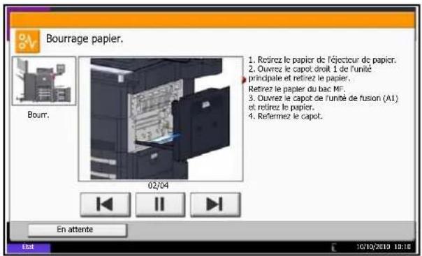 OLIVETTI dCopia 6500MF plus - Résolution des incidents papier - 1