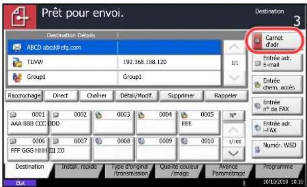 OLIVETTI dCopia 6500MF plus - Carnet d'adresses - 1