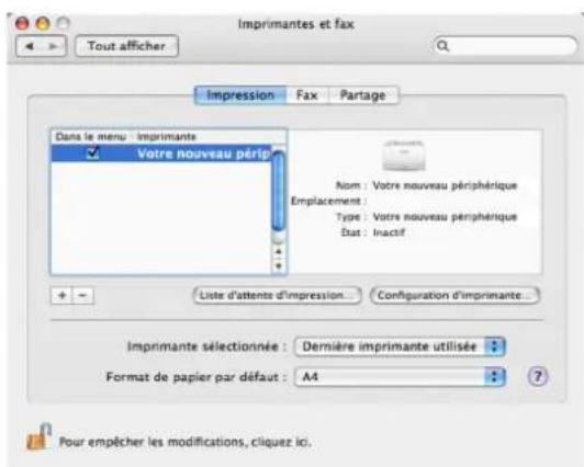 OLIVETTI dCopia 6500MF plus - Installation du pilote d'imprimante sous Macintosh - 9