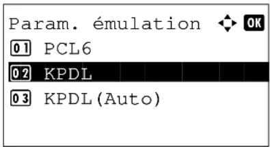 OLIVETTI dColor MF2604en - Lorsque KPDL est selectionné pour l'émulation - 1