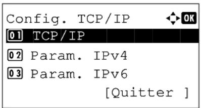 OLIVETTI dColor MF2604en - Configuration TCP/IP (IPv4) (lorsqu'une adresse IP est attribuée automatique) - 6
