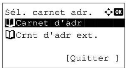 OLIVETTI dColor MF2604en - Selection dans le carnet d'adresses - 1