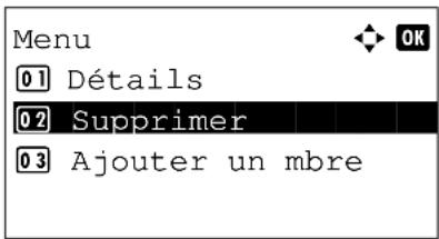 OLIVETTI dColor MF2604en - Suppression d'un membre du groupe - 2