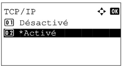 OLIVETTI dColor MF2604en - Configuration TCP/IP (IPv4) (lorsqu'une adresse IP est attribuée automatique) - 7
