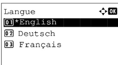OLIVETTI dColor MF2604en - Selection de la langue d'affichage ([Langue]) - 3