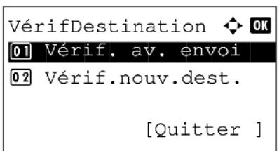 OLIVETTI dColor MF2604en - Écran de confirmation de destination avant la transmission - 3