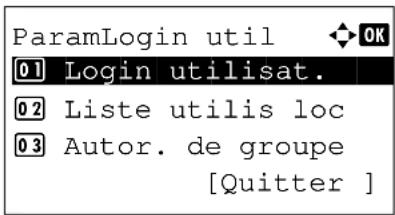 OLIVETTI dColor MF2604en - Activation/désactivation de l'authentication de groupe - 1