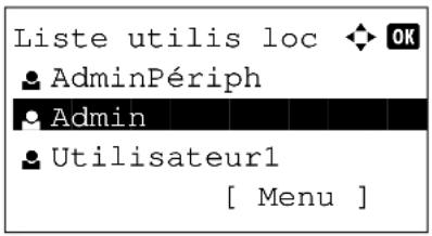 OLIVETTI dColor MF2604en - Modification des informations utilisateur - 1