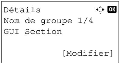 OLIVETTI dColor MF2604en - Saisie du nom de groupe - 1