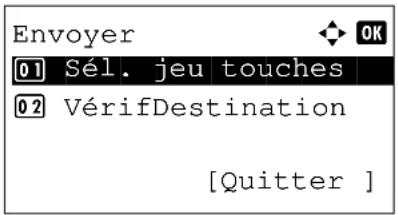 OLIVETTI dColor MF2604en - Écran de confirmation de destination avant la transmission - 2