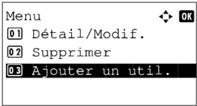 OLIVETTI dColor MF2604en - Ajout d'un utiliser - 4