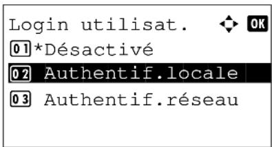 OLIVETTI dColor MF2604en - Activation/désactivation de l'administration des connexions d'utilisateurs - 3