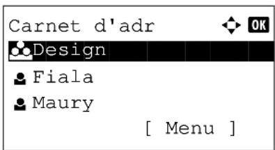 OLIVETTI dColor MF2604en - Modification d'une destination - 3