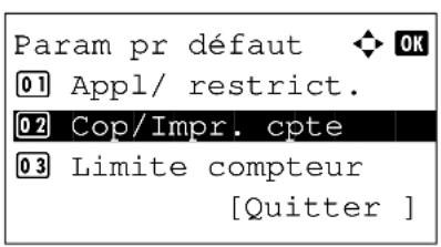 OLIVETTI dColor MF2604en - Gestion du nombre de copies/impressions - 3