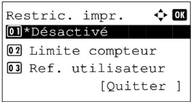 OLIVETTI dColor MF2604en - Application de restrictions - 4