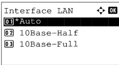 OLIVETTI dColor MF2604en - Configuration d'interface LAN - 5