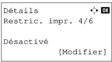 OLIVETTI dColor MF2604en - Application de restrictions - 2