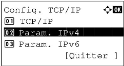 OLIVETTI dColor MF2604en - Configuration TCP/IP (IPv4) (lorsqu'une adresse IP est attribuée automatique) - 8