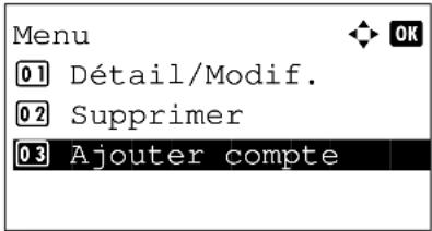 OLIVETTI dColor MF2604en - Ajout d'un compte - 3