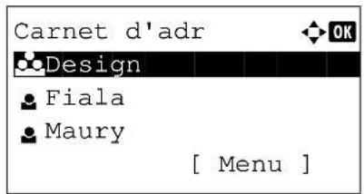 OLIVETTI dColor MF2604en - Selection dans le carnet d'adresses - 2