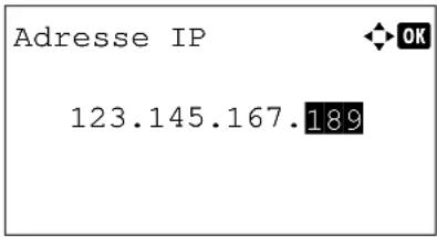OLIVETTI dColor MF2604en - Configuration TCP/IP (IPv4) (par saisie d'adresses IP) - 13