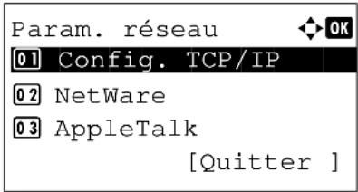 OLIVETTI dColor MF2604en - Configuration TCP/IP (IPv4) (par saisie d'adresses IP) - 6