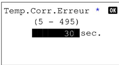 OLIVETTI dColor MF2604en - Temporisation de correction d'erreur - 5