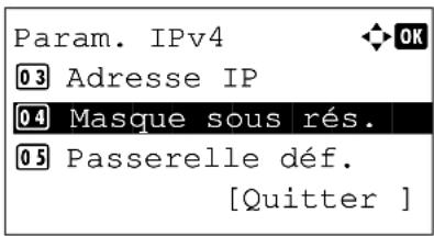 OLIVETTI dColor MF2604en - Configuration TCP/IP (IPv4) (par saisie d'adresses IP) - 15