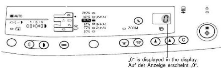 OLIVETTI Copia 9910B - INITIAL SETTINGS OF OPERATION PANEL ANFÄNGLiche EINSTELLUNGEN DES BEDIENFELDS - 1
