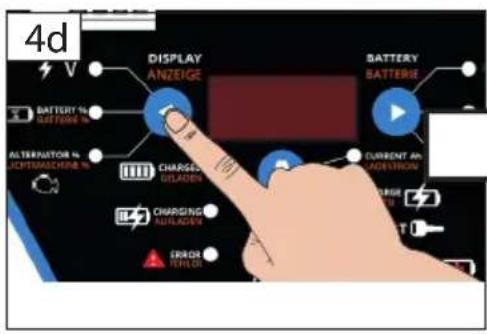 4d DISPLAY ANZERGE BATTERY BATTERIE BATTERY % BATTERY % ALTERNATOR % CUTRIMACHINE % CHARGES GLADERS CURRENT AN CONTROL CHARGING DRUGERS ERROR ERROR INTUATION