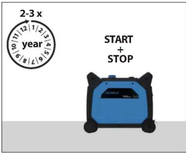 2-3 x year START + STOP
