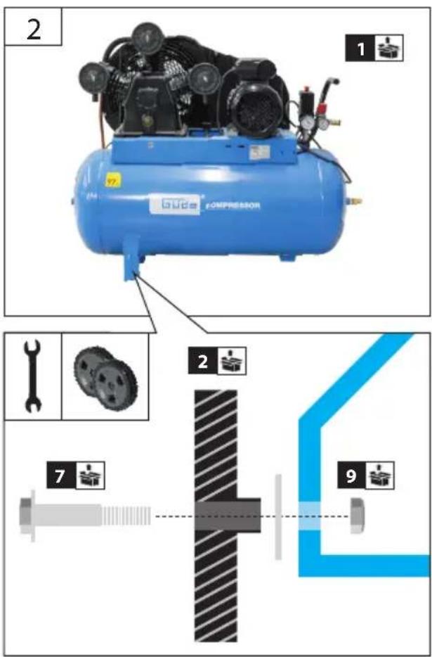 Güde Kompressor 55010100 - Français CARACTÉRISTIQUES TECHNIQUES | UTILISATION CONFORME À LA DESTINATION | CONSIGNES DE SÉCURITÉ | ENTRETIEN | GARANTIE | DÉCLARATION DE CONFORMITÉ CE \_\_\_\_ 29 - 17
