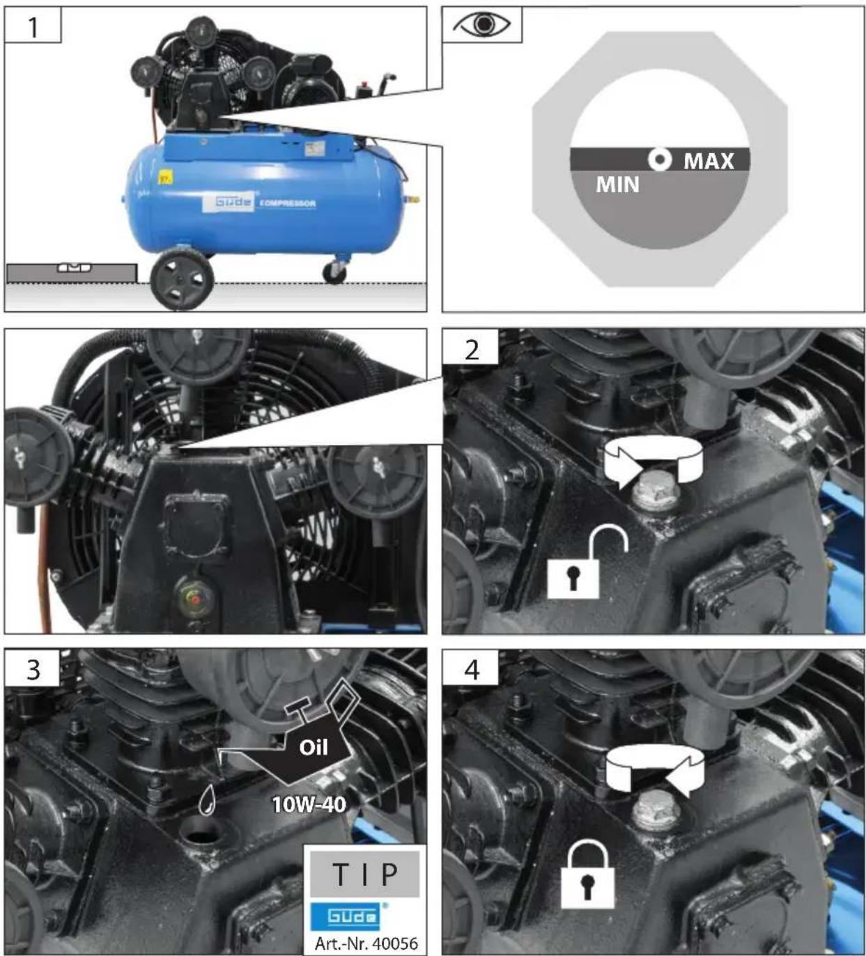 Güde Kompressor 55010100 - Français CARACTÉRISTIQUES TECHNIQUES | UTILISATION CONFORME À LA DESTINATION | CONSIGNES DE SÉCURITÉ | ENTRETIEN | GARANTIE | DÉCLARATION DE CONFORMITÉ CE \_\_\_\_ 29 - 22
