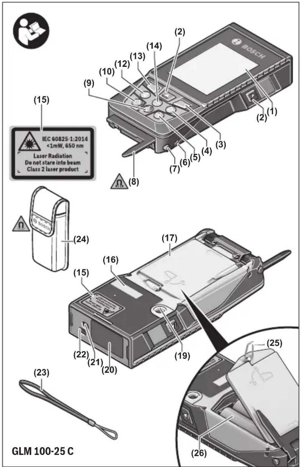 BOSCH GLM 15027 C Professional - www.bosch-pt.com/manuals - 1