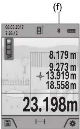 BOSCH GLM 15027 C Professional - Aktivering af Bluetooth®-interface for dataoverforsel til en mobil enhed - 1