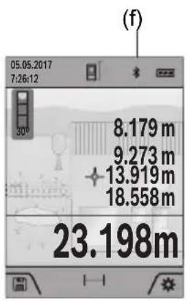 BOSCH GLM 10025 C Professional - Bluetooth®-liidese aktiveerimine andmete ülekandmiseks mobiilsesse löppseadmesse - 1