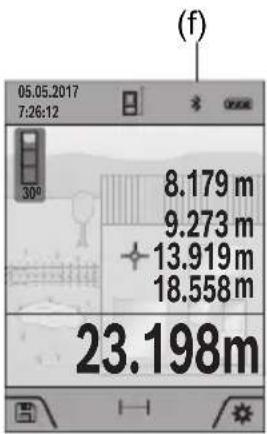 BOSCH GLM 10025 C Professional - Włączanie funkcji Bluetooth® do transmisji danych na urządzenie mobilne - 1