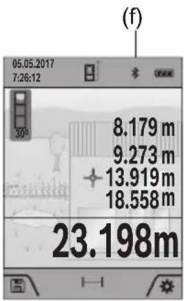 BOSCH GLM 10025 C Professional - Activering van de Bluetooth®-interface voor de gegevensoverdracht naar een mobiel eindapparaat - 1