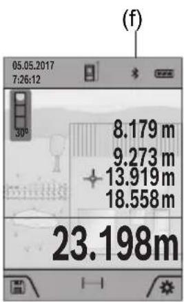 BOSCH GLM 10025 C Professional - Aktivierung der Bluetooth®- Schnittstelle zur Datenübertragung auf ein mobiles Endgerät - 1