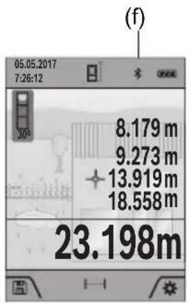 BOSCH GLM 10025 C Professional - Activación de la interfaz Bluetooth® para la transmisión de datos a un aparato móvil final - 1