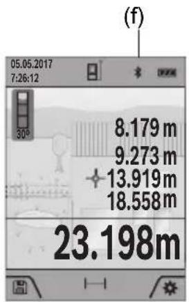 BOSCH GLM 10025 C Professional - Bluetooth®-liitännän aktivointi tietojen siirtämiseksi mobiililaitteeseen - 1