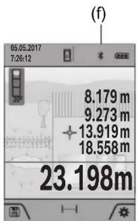 BOSCH GLM 10025 C Professional - Vklop vmesnika Bluetooth® za prenos podatkov na končno mobilno napravo - 1