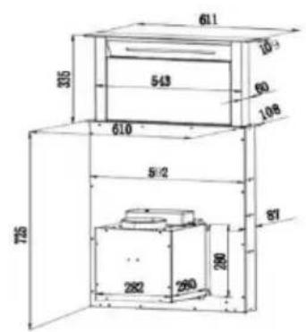 CONTINENTAL EDISON CEHPT90B - Montage de la hotte - 4