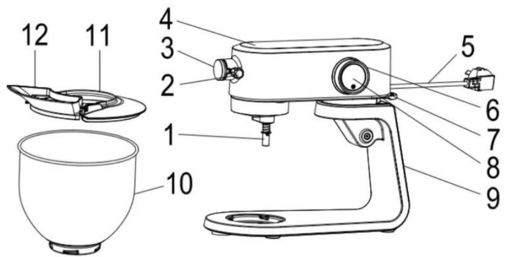 H.KOENIG KM124 - Names of parts - 1